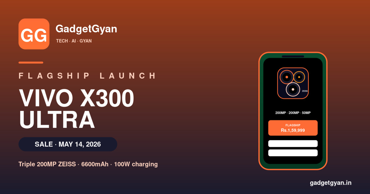 Vivo X300 Ultra India sale May 14 2026 — flagship phone with triple 200MP ZEISS camera and Snapdragon 8 Elite Gen 5