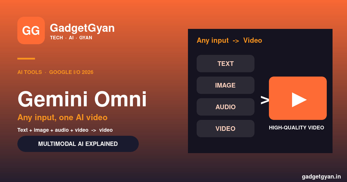 Gemini Omni — Google's native multimodal AI that turns text, images, audio and video into high-quality video