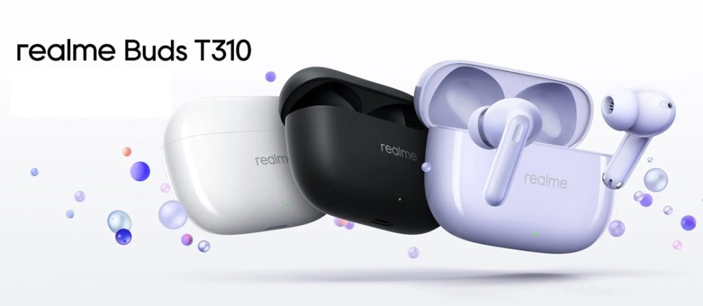 Realme Buds T310 — best TWS earbuds under 2000 with 46dB ANC and 360 degree spatial audio
