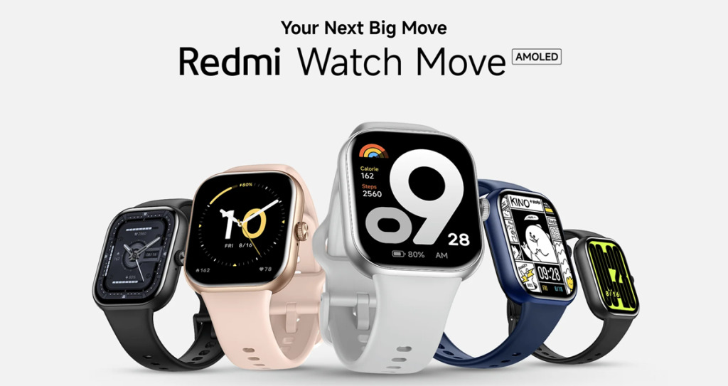 Redmi Watch Move — best smartwatch under 3000 in India 2026 with 1.85 inch AMOLED and 14 day battery at Rs 1999