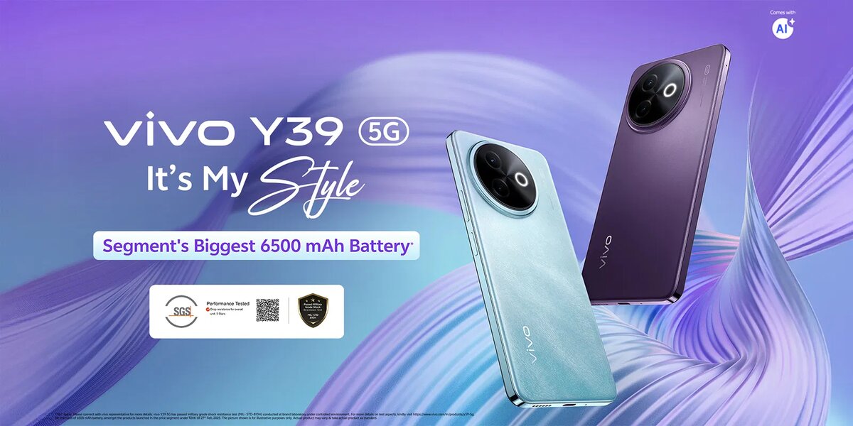 Vivo Y39 5G — AMOLED phone under 20000 with 50MP OIS camera and 6500mAh battery