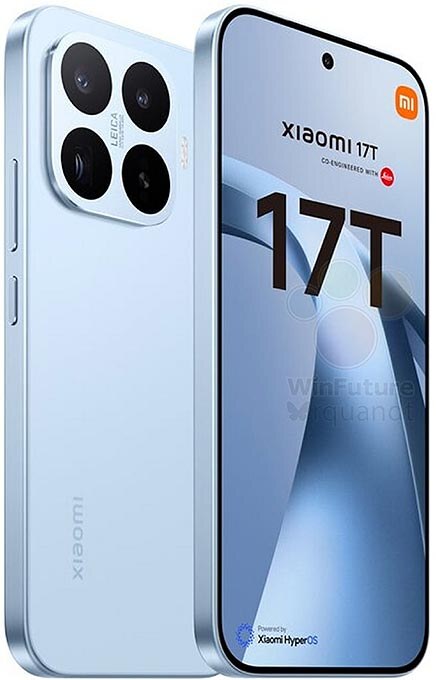 Xiaomi 17T India launch June 4 2026 — Leica camera flagship press render front and back